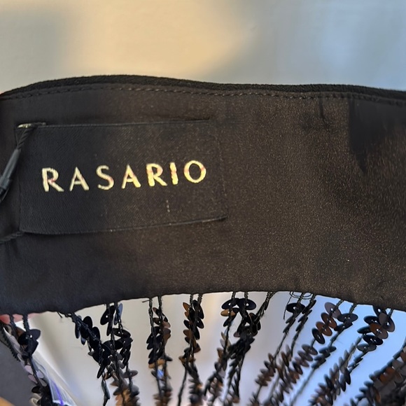 RASARIO Sequinned Fringe Dress in Crepe - Picture 14 of 15